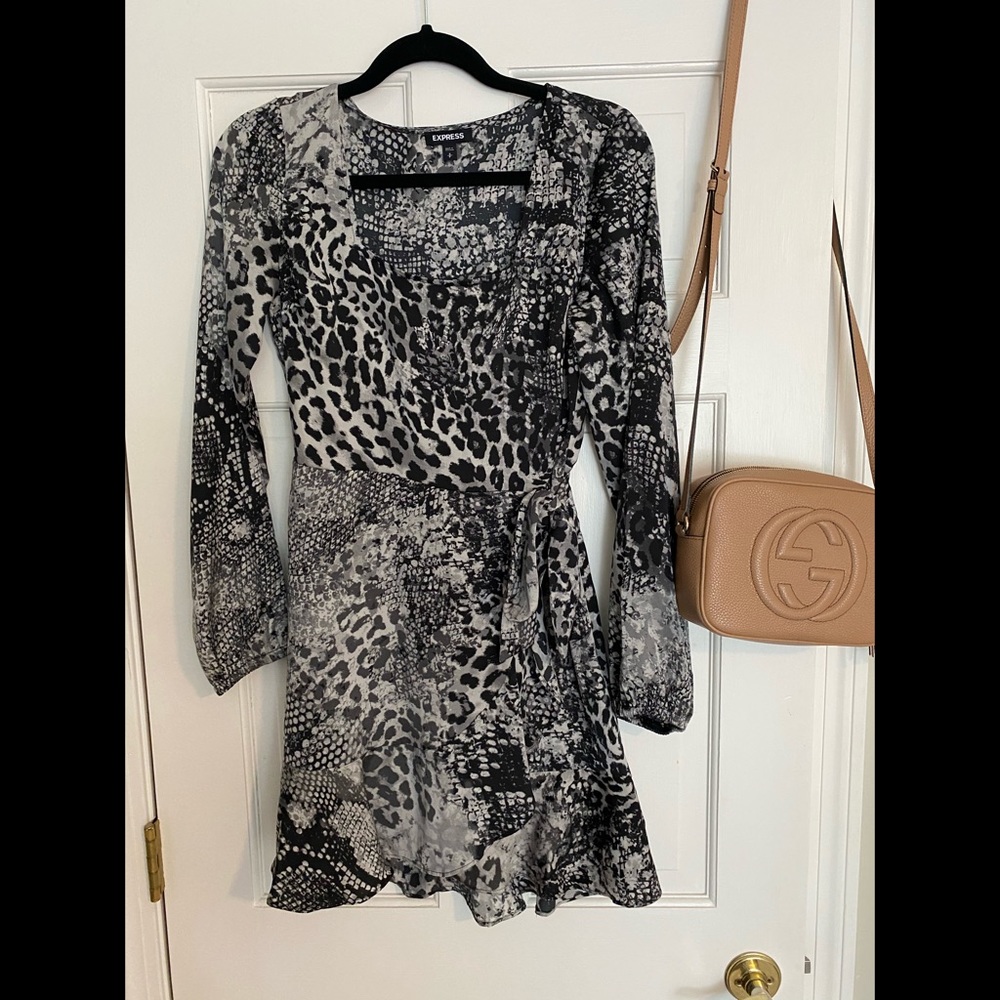 Express snakeskin dress